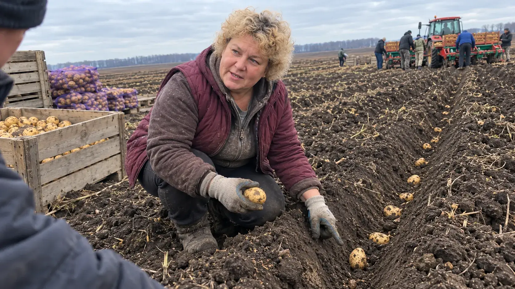 Осіння посадка бульб у борозну